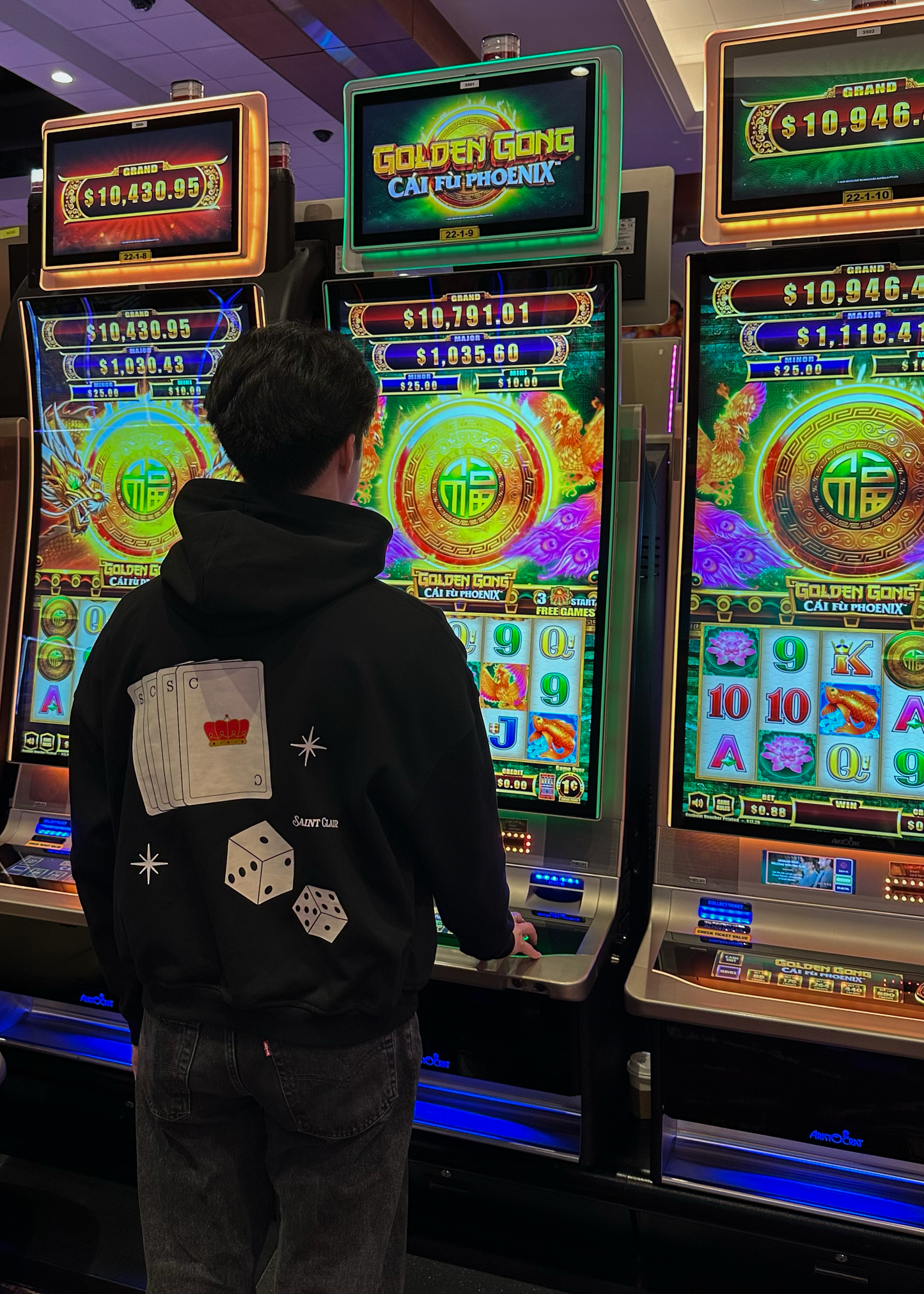 CASINO HOODIE - BLACK