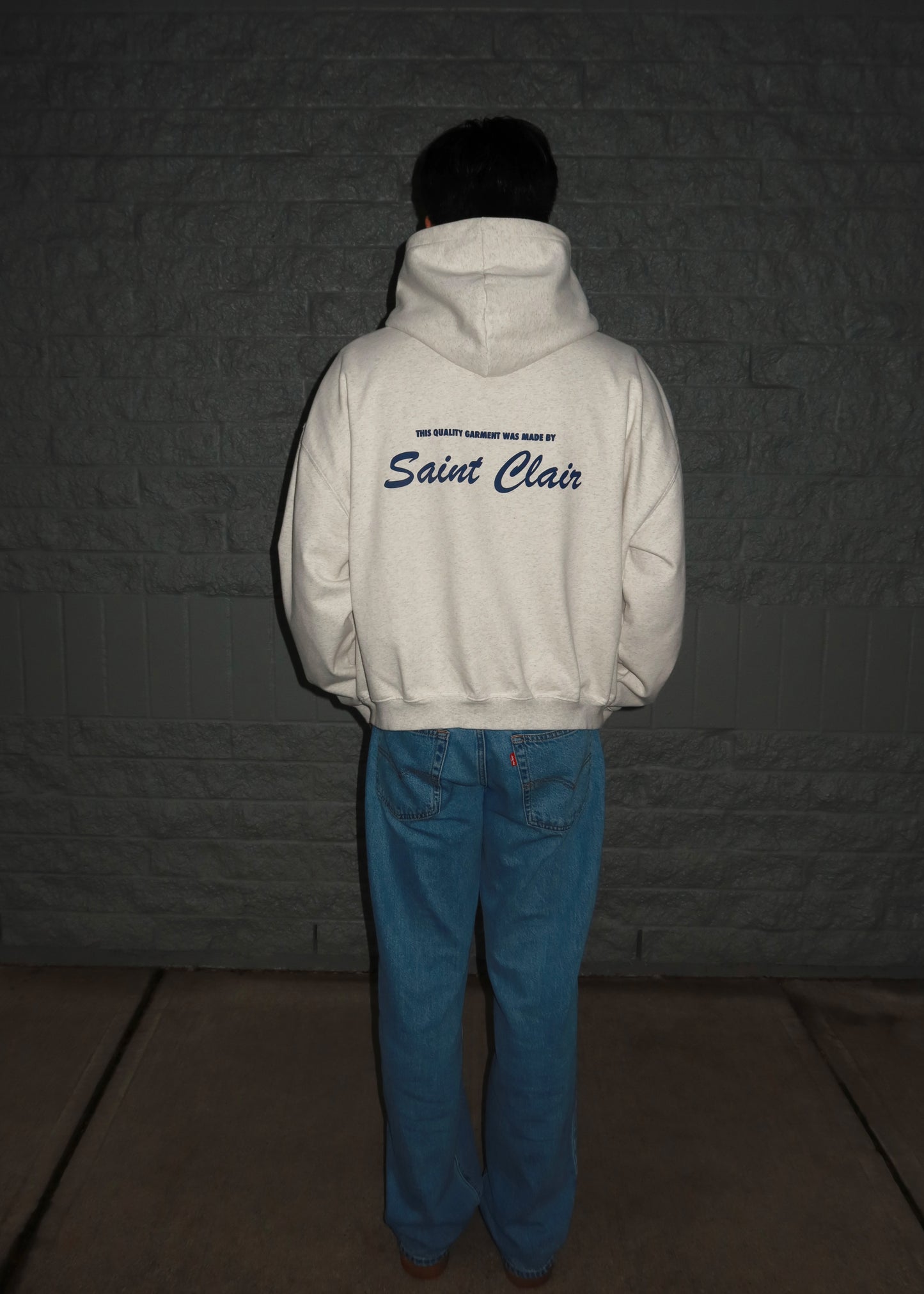 MADE BY SAINT CLAIR HOODIE - LIGHT GREY